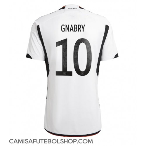 Camisa de time de futebol Alemanha Serge Gnabry #10 Replicas 1º Equipamento Mundo 2022 Manga Curta